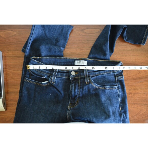 Judy Blue Skinny Jeans in Deep Blue with Stretch - Picture 8 of 8